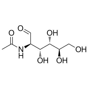 N-乙酰-D-氨基葡萄糖结构式