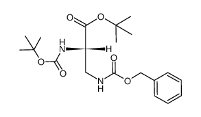 tert-butyl (S)-3-(((benzyloxy)carbonyl)amino)-2-((tert-butoxycarbonyl)amino)propanoate Structure