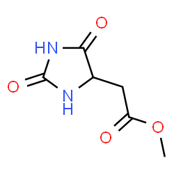 2-(2,5-二氧代咪唑烷-4-基)乙酸甲酯结构式