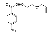 4-aminobenzoic acid,2-prop-2-enoxyethanol Structure