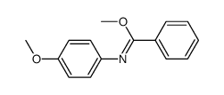 N-(p-anisyl)methoxybenzylideneamine Structure
