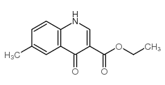 3-Quinolinecarboxylic acid, 1,4-dihydro-6-methyl-4-oxo-, ethyl ester结构式