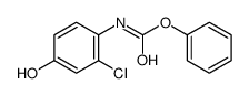 2-氯-4-羟基苯氨甲酸苯酯结构式