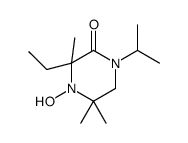 3-ethyl-4-hydroxy-3,5,5-trimethyl-1-propan-2-ylpiperazin-2-one Structure