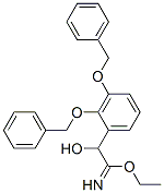 Benzeneethanimidic acid,-alpha--hydroxy-2,3-bis(phenylmethoxy)-,ethyl ester (9CI) Structure