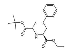 N-[(S)-1-(ethoxycarbonyl)-3-phenylpropyl]-L-alanine tert-butylester Structure