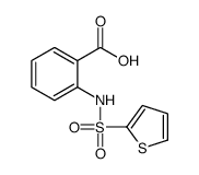 2-(thiophen-2-ylsulfonylamino)benzoic acid Structure