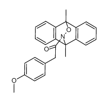 9,10-dihydro-N-(4-methoxyphenylacetyl)-9,10-dimethyl-9,10-epoxyiminoanthracene结构式