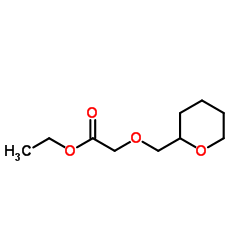 Ethyl (tetrahydro-2H-pyran-2-ylmethoxy)acetate Structure