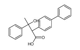 alpha-(1-Hydroxy-1-phenylethyl)-biphenylacetic acid, (R',S')-(+)-结构式