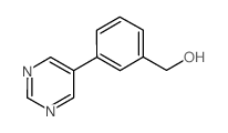 (3-嘧啶-5-苯基)甲醇结构式