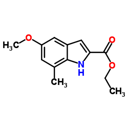 Ethyl 5-methoxy-7-methyl-1H-indole-2-carboxylate Structure