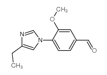Benzaldehyde, 4-(4-ethyl-1H-imidazol-1-yl)-3-methoxy Structure
