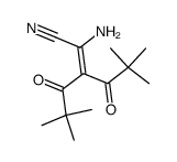2,2,6,6-tetramethyl-4-(1-amino-1-cyano)methyliden-3,5-heptanedione Structure