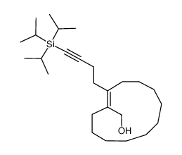 (E)-1-(hydroxymethyl)-2-(4-(triisopropylsilyl)-3-butynyl)cyclododecene结构式