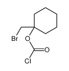 [1-(bromomethyl)cyclohexyl] carbonochloridate结构式