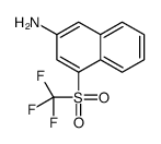 4-(trifluoromethylsulfonyl)naphthalen-2-amine结构式