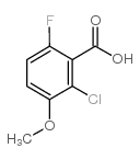 2-Chloro-6-fluoro-3-methoxybenzoic acid Structure