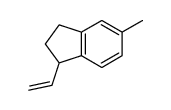 1-ethenyl-5-methyl-2,3-dihydro-1H-indene结构式