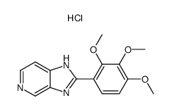 2-(2,3,4-Trimethoxyphenyl)-1H-imidazo<4,5-c>pyridine dihydrochloride Structure