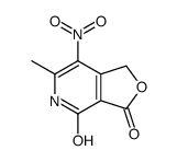 6-methyl-7-nitro-1,5-dihydrofuro[3,4-c]pyridine-3,4-dione结构式