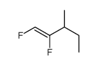 1,2-difluoro-3-methylpent-1-ene Structure