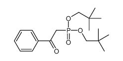 2-[bis(2,2-dimethylpropoxy)phosphoryl]-1-phenylethanone结构式