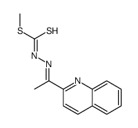methyl N-(1-quinolin-2-ylethylideneamino)carbamodithioate结构式