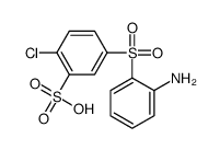 5-(2-aminophenyl)sulfonyl-2-chlorobenzenesulfonic acid Structure