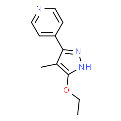 Pyridine, 4-(5-ethoxy-4-methyl-1H-pyrazol-3-yl)- (9CI) picture
