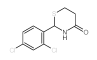 2-(2,4-dichlorophenyl)-1,3-thiazinan-4-one结构式