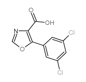 5-(3,5-二氯苯基)-4-噁唑羧酸结构式