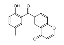 6-(2-hydroxy-5-methylbenzoyl)chromen-4-one Structure