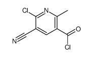 6-氯-5-氰基-2-甲基烟酰氯结构式