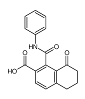 1-[(N-phenylamino)carbonyl]-8-oxo-5,6,7,8-tetrahydronaphthalene-2-carboxylic acid Structure
