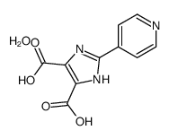 2-pyridin-4-yl-1H-imidazole-4,5-dicarboxylic acid,hydrate Structure