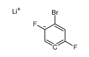 lithium,2-bromo-1,4-difluorobenzene-5-ide Structure