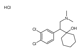 1-[1-(3,4-dichlorophenyl)-2-(dimethylamino)ethyl]cyclohexan-1-ol,hydrochloride Structure