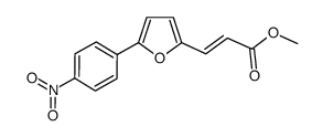 methyl (E)-3-[5-(4-nitrophenyl)-furan-2-yl]acrylate结构式