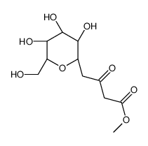 methyl 3-oxo-4-[(2S,3R,4R,5S,6R)-3,4,5-trihydroxy-6-(hydroxymethyl)oxan-2-yl]butanoate Structure