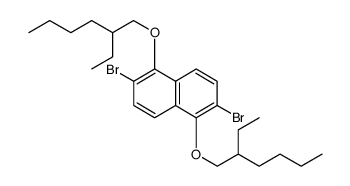 Naphthalene, 2,6-dibromo-1,5-bis[(2-ethylhexyl)oxy]结构式