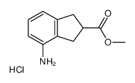 methyl 4-amino-2,3-dihydro-1H-indene-2-carboxylate,hydrochloride Structure