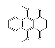 2,3-dihydro-9,10-dimethoxy-1,4-anthracenedione结构式