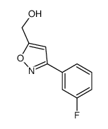 [3-(3-氟苯基)异噁唑-5-基]甲醇结构式