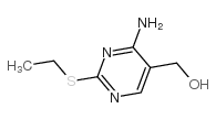 2-乙巯基-5-羟甲基-6-氨基嘧啶结构式