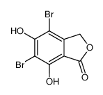 4,6-dibromo-5,7-dihydroxyphthalide结构式