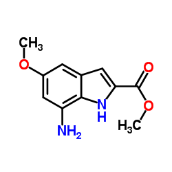Methyl 7-amino-5-methoxy-1H-indole-2-carboxylate Structure