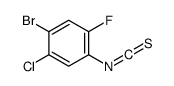 1-bromo-2-chloro-5-fluoro-4-isothiocyanatobenzene Structure