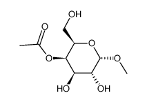 4-O-acetyl-methyl α-D-galactopyranoside Structure
