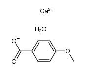 4-methoxy-benzoic acid , calcium compound结构式
